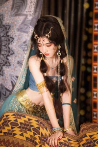 Elegant Portrait Series: YiTuYu Art Language Vol.9150 Featuring Model Dang Chu Jiao Ren Jia Xiao Tian Tian - Aesthetic Photography Collection-11