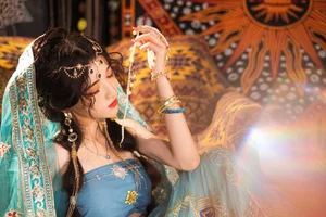 Elegant Portrait Series: YiTuYu Art Language Vol.9150 Featuring Model Dang Chu Jiao Ren Jia Xiao Tian Tian - Aesthetic Photography Collection-18