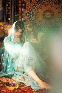 Elegant Portrait Series: YiTuYu Art Language Vol.9150 Featuring Model Dang Chu Jiao Ren Jia Xiao Tian Tian - Aesthetic Photography Collection-5