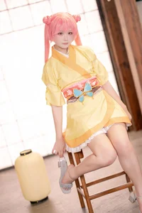 Stunning Kurama Koharu Cosplay by Lunananya from Senren Banka: A Visual Journey into Traditional Japanese Aesthetics and Elegant Miko Style-8