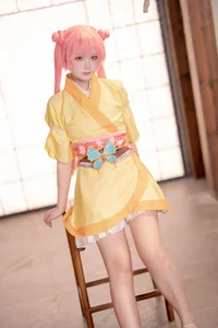 Stunning Kurama Koharu Cosplay by Lunananya from Senren Banka: A Visual Journey into Traditional Japanese Aesthetics and Elegant Miko Style-15